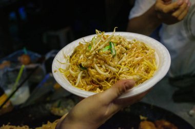 Artisan and tipical food from Thailand exposed at local market and bazar clipart