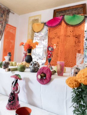 Şeker kamışında tatlı bir ekmek Ölü Sunak Günü 'nü süslüyor. Meksika 'da geleneksel Dia de Muertos kutlaması kavramı