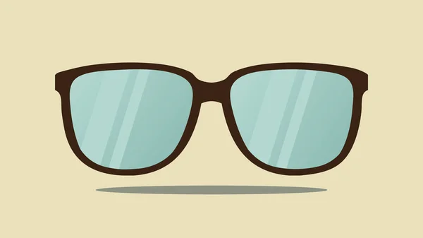 メガネのアイコンレトロなスタイル — ストックベクタ