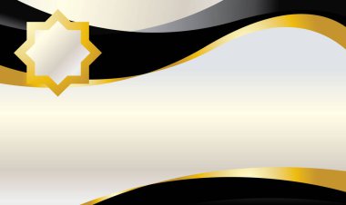 Soyut arkaplan Lüks Siyah ve Altın Sertifika şablon tasarımı