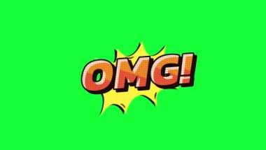Animasyon BANG Comic Pop Yeşil Ekran