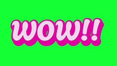Animasyon Wow Komedyen Yeşil Ekran Videosu
