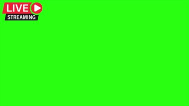 Yeşil Ekran Videosunda Canlı Yayın Simgesi