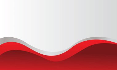 Kırmızı beyaz dalga gradyanı soyut arkaplan