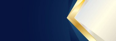 Soyut geometrik grafik elementlere sahip koyu mavi arkaplan.