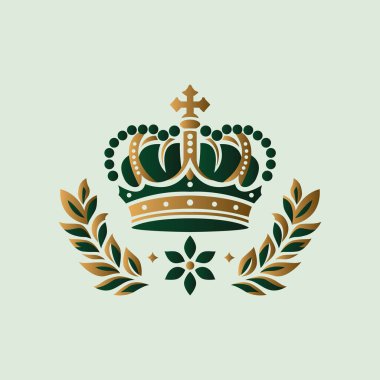 Soyut altın kaplama logo sembolü