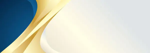 Beyaz soyut arkaplan vektöründe lüks mavi altın