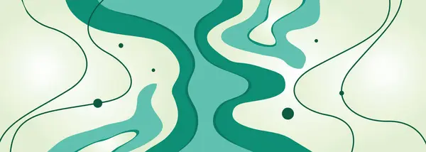 Şekil ve dairelerin soyut arkaplan bileşimi trend turkuaz