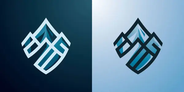 Dağ tepe logo simge tasarım