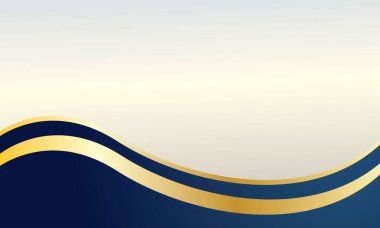 Soyut altın rengi mavi dalgalı arkaplan