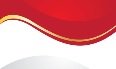 Soyut kırmızı altın dalgalı arkaplan