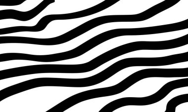 Soyut siyah dalga çizgileri deseni