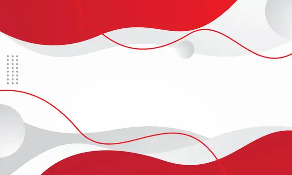 Kırmızı beyaz dalga soyut arkaplan vektörü