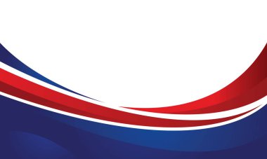 Beyaz ve kırmızı renkli modern mavi soyut arkaplan