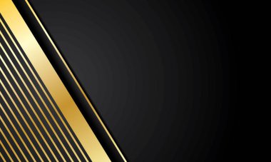 Lüksün soyut arkaplanı ve üzerinde altın çizgiler var.