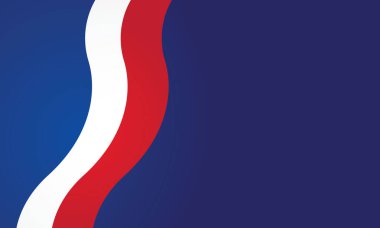 Mavi arkaplanda kırmızı ve beyaz soyut