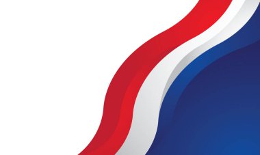 Soyut kırmızı beyaz mavi iş afişi arkaplanı