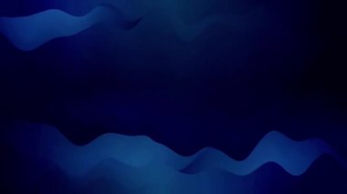 Canlandırılmış dalga rengi gradyan mavi koyu arkaplan