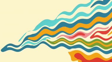 Renkli sıvı soyut şekillerin arkaplan animasyonu