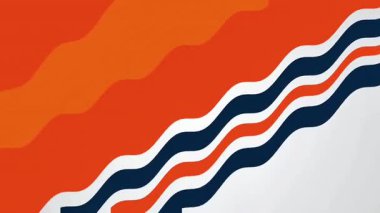 Mavi çizgi videolu turuncu arkaplan canlandırması