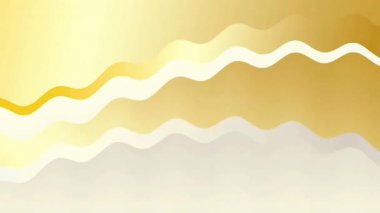 Lüks dalga altın gradyan arkaplan canlandırma videosu