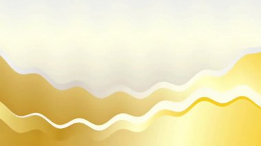 Lüks altın gradyan arka plan animasyonu ve pürüzsüz dalgalar