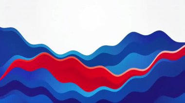 Canlandırılmış mavi dalgalar arka plan videosu