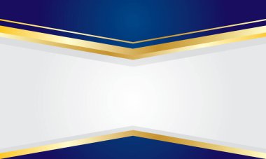 Mavi ve altın arkaplan sertifika şablonu tasarımı için mükemmeldir