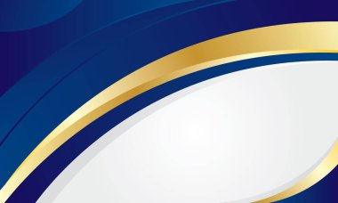 Mavi ve altın kıvrımlı soyut arkaplan