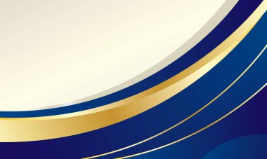 Modern mavi ve altın rengi soyut arka plan