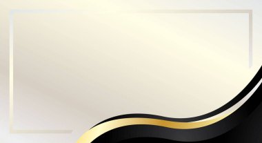 Altın dalga çerçeve lüks arkaplan