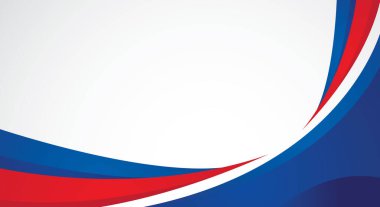 Modern kırmızı ve mavi soyut beyaz arkaplan