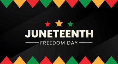 Haziran, Özgürlük Günü, Vektör illüstrasyon grafiği