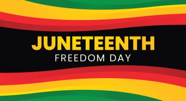 Haziran, Özgürlük Günü soyut poster tasarımı