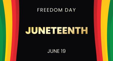 Özgürlük Günü, Haziran ayı, Vektör illüstrasyon grafiği