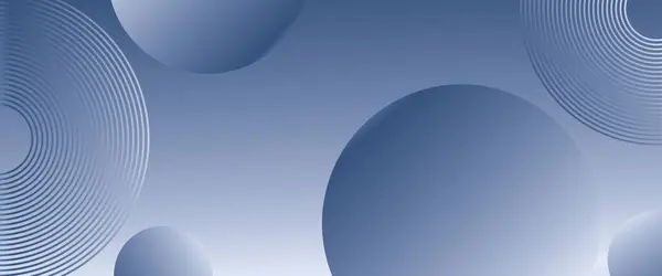 Çember elementleriyle mavi modern arkaplan