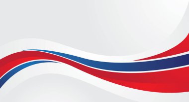 Beyaz arkaplanda soyut kırmızı mavi dalgalar