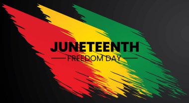 Haziran Bağımsızlık Günü, Özgürlük Günü soyut posterler tasarımı