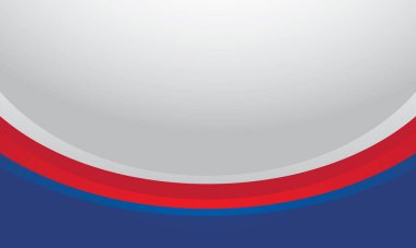 Beyaz arkaplanda soyut mavi kırmızı eğri