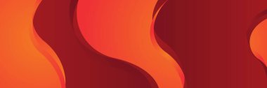 Soyut kırmızı turuncu dalga gradyan modern arkaplan