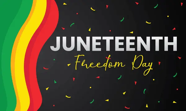 Haziran, Özgürlük Günü, Vektör illüstrasyon tasarımı