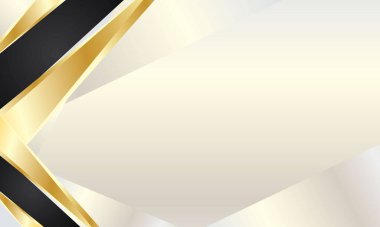 Köşelerinde siyah ve altın çizgiler olan beyaz sertifika arkaplanı