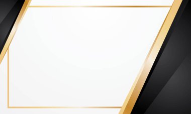 Altın siyah zarif beyaz arkaplan