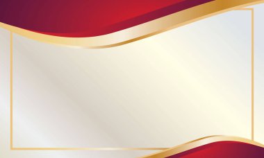 Lüks kırmızı ve altın sertifika arka planı