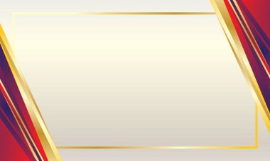 Zarif kırmızı altın sertifika tasarımı arka plan