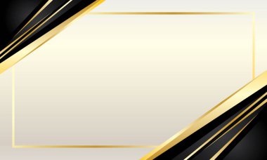 Siyah altın renkli zarif sertifika sınırı