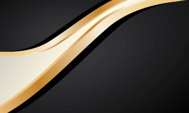 Lüks siyah dalga sertifikası tasarım arka planı