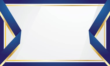 Mavi renk basit sertifika arkaplanı