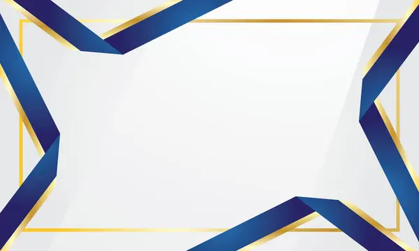 Mavi renk basit sertifika sınır şablonu arkaplanı