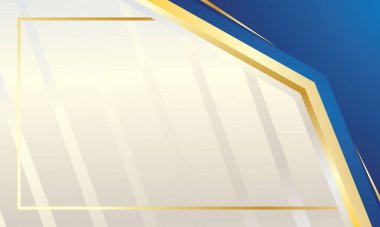 İş veya sertifika arkaplanı için mavi altın soyut geometrik